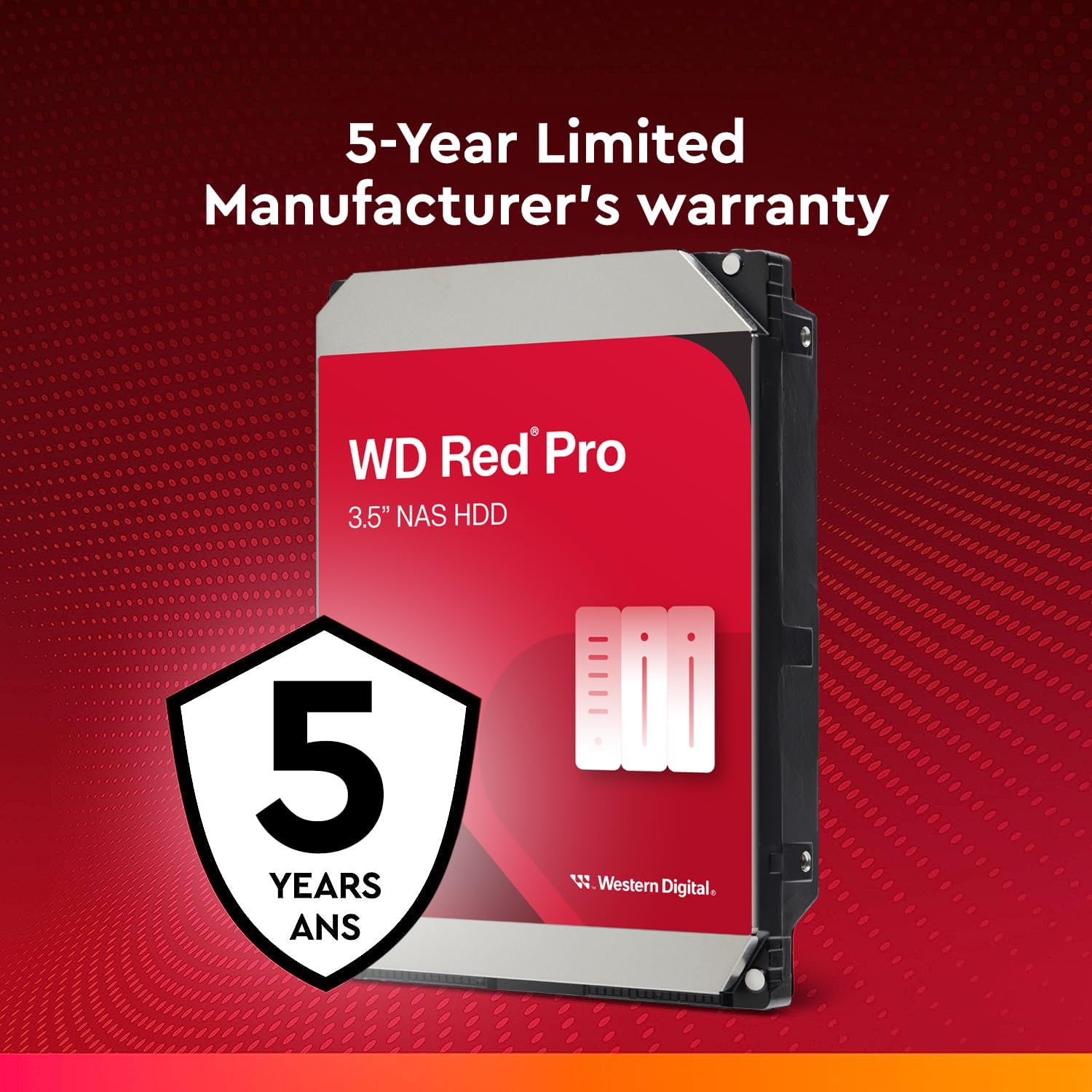 Disco Rígido Western Digital WD Red Pro NAS 8TB/ 3.5"/ SATA III/ 256MB - Imagem 4