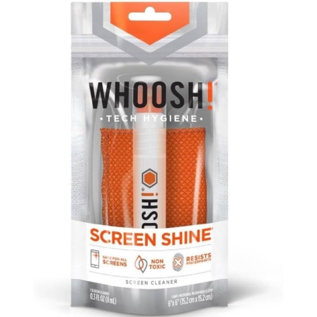 Kit de Limpeza de Ecrãs WHOOSH Kit Pocket WSH001 Spray 8ml e Pano Microfibra 15x15cm - Imagem 3