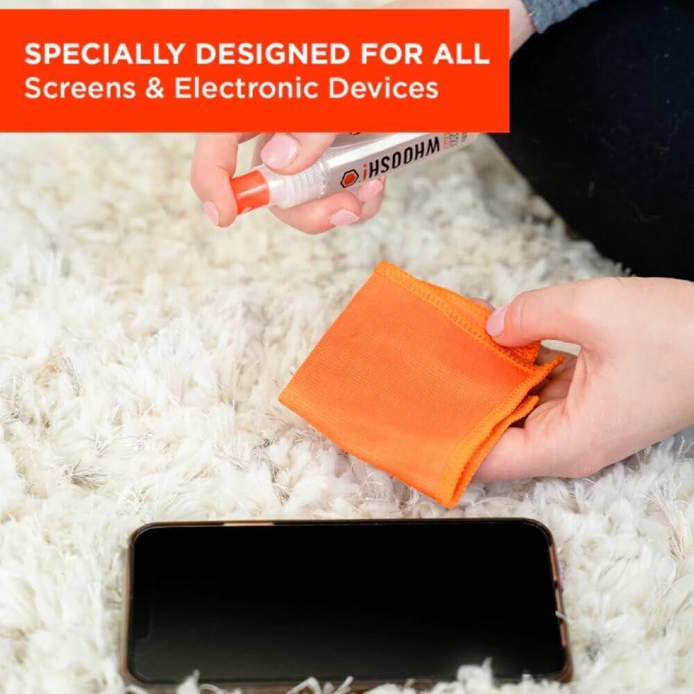 Kit de Limpeza de Ecrãs WHOOSH Screen Shine Go 30ml + Pano Microfibra 15x15cm - Imagem 5