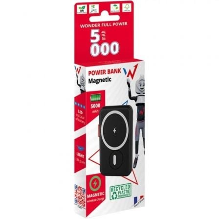 Powerbank 5000mAh Wonder WX5MAG/ 20W/ Preto - Imagem 3