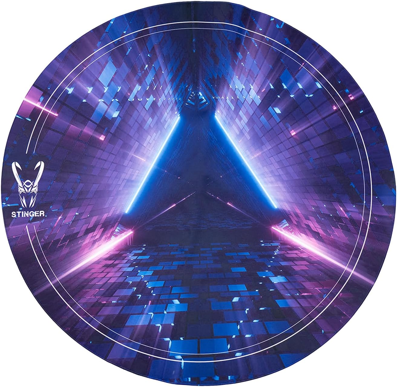 Tapete Gaming Woxter Stinger Floorpad FUTURE/ Púrpura