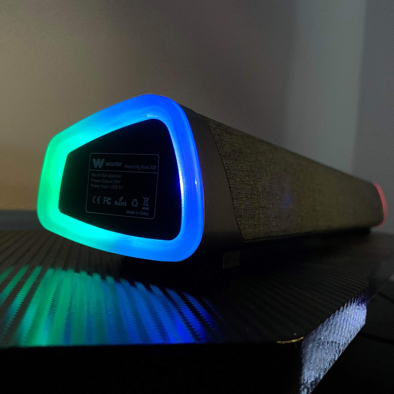 Barra de Som RGB Woxter Big Bass 320/ 20W/ 2.0 - Imagem 8