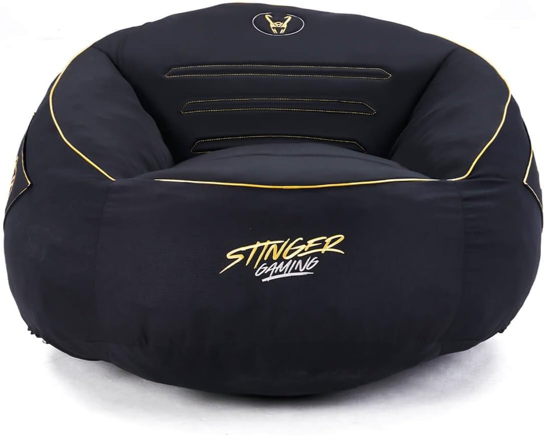 Puff Woxter Stinger Gaming/ com enchimento/ Preto e Dourado