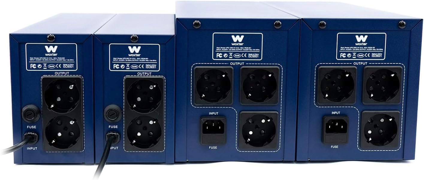 UPS Linha Interativa Woxter UPS 2000 VA/ 2000VA-1200W/ 2 Saídas/ Formato Torre - Imagem 9