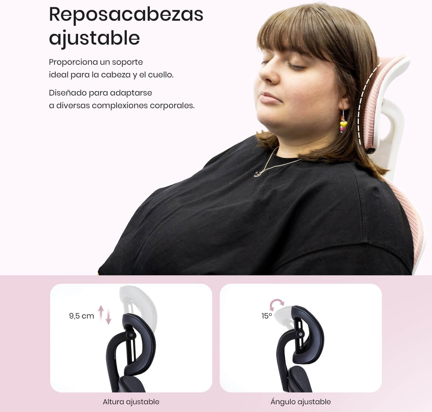 Cadeira Gaming Woxter Ergo/ Rosa - Imagem 13