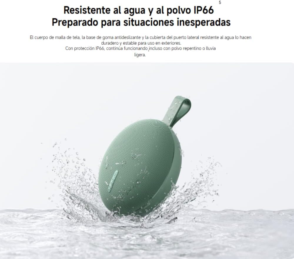 Coluna Bluetooth Xiaomi Speaker Essential 5W IP66 Bateria até 10h Verde - Imagem 7