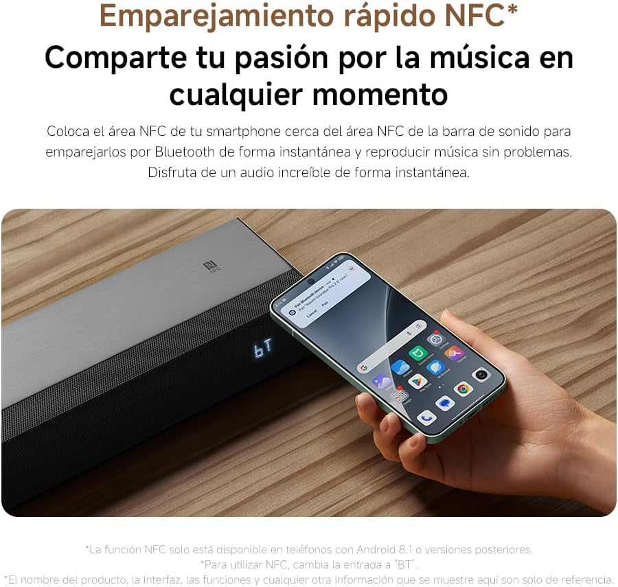 Barra de Som com Bluetooth Xiaomi Soundbar Pro 2.0ch/ 84W/ 2.0/ Preta - Imagem 4