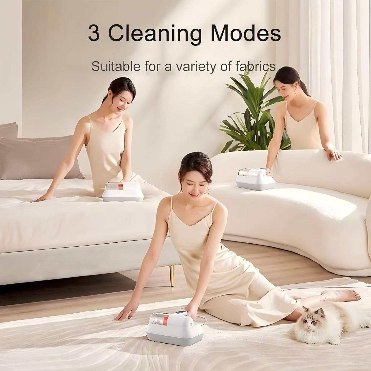 Aspirador de Ácaros Xiaomi Dust Mite Vacuum Cleaner Pro 400W com Luz UV e Escova Elétrica Branco - Imagem 3