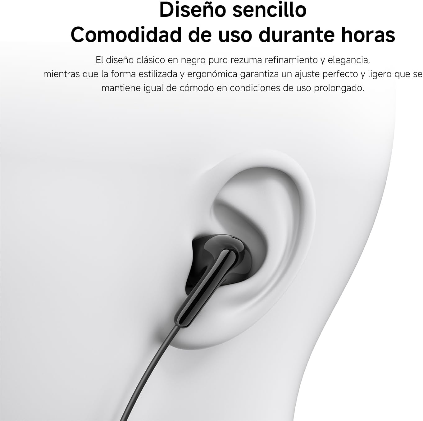 Auriculares Intra-auriculares Xiaomi Earphones Tipo-C/ com Microfone/ USB Tipo-C/ Pretos - Imagem 6