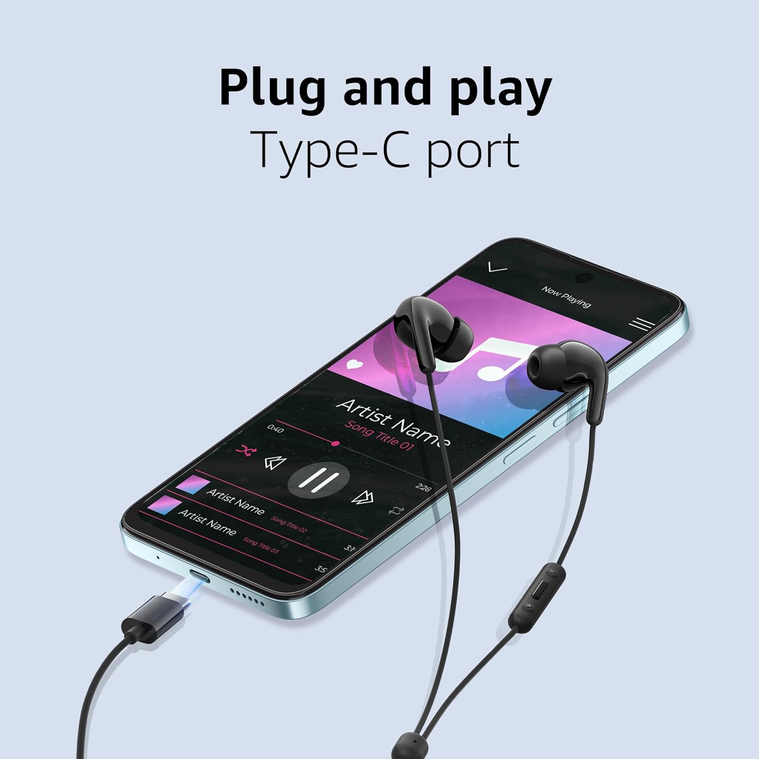 Auriculares In-Ear Xiaomi Earphones Tipo C / com Microfone / USB Tipo C / Brancos - Imagem 4
