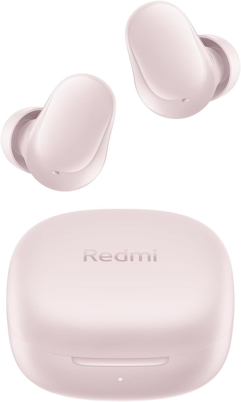 Auriculares Bluetooth Xiaomi Redmi Buds 6 Play Driver 10mm 36h Autonomia Redução Ruído IA Rosa
