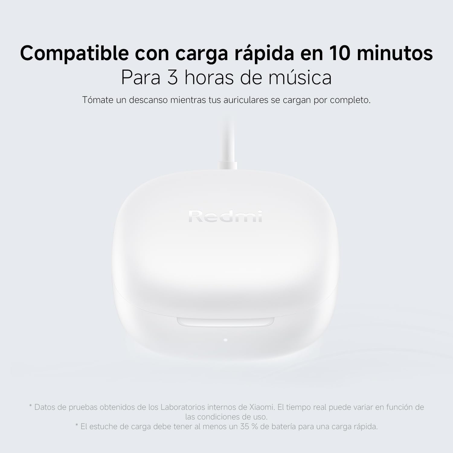Auriculares Bluetooth Xiaomi Redmi Buds 6 Play com estojo de carregamento/ Autonomia 7h/ Brancos - Imagem 7