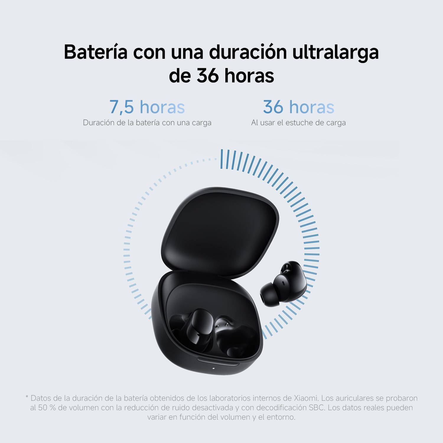 Auriculares Bluetooth Xiaomi Redmi Buds 6 Play com estojo de carregamento/ Autonomia 7h/ Brancos - Imagem 4