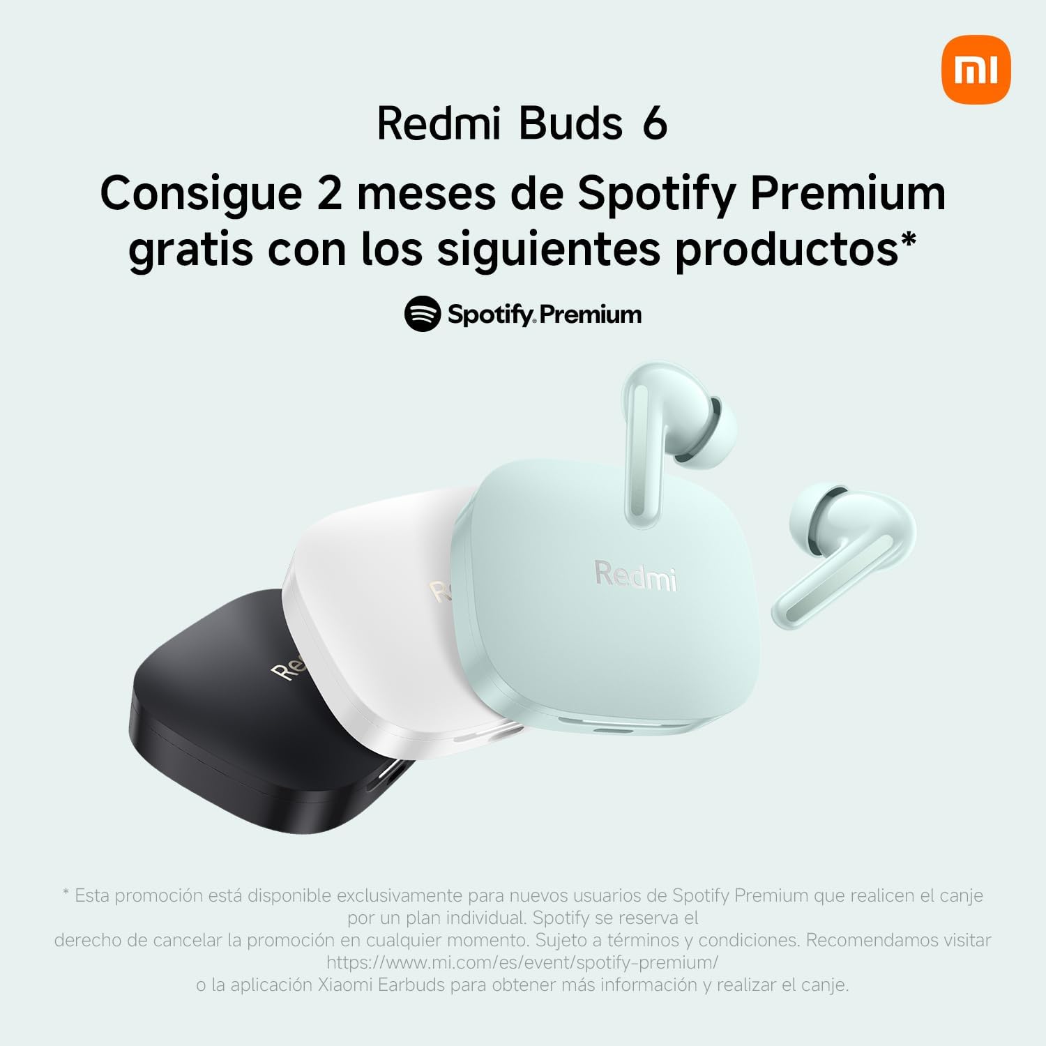 Auriculares Bluetooth Xiaomi Redmi Buds 6 com estojo de carregamento/ Autonomia 10h/ Pretos - Imagem 3