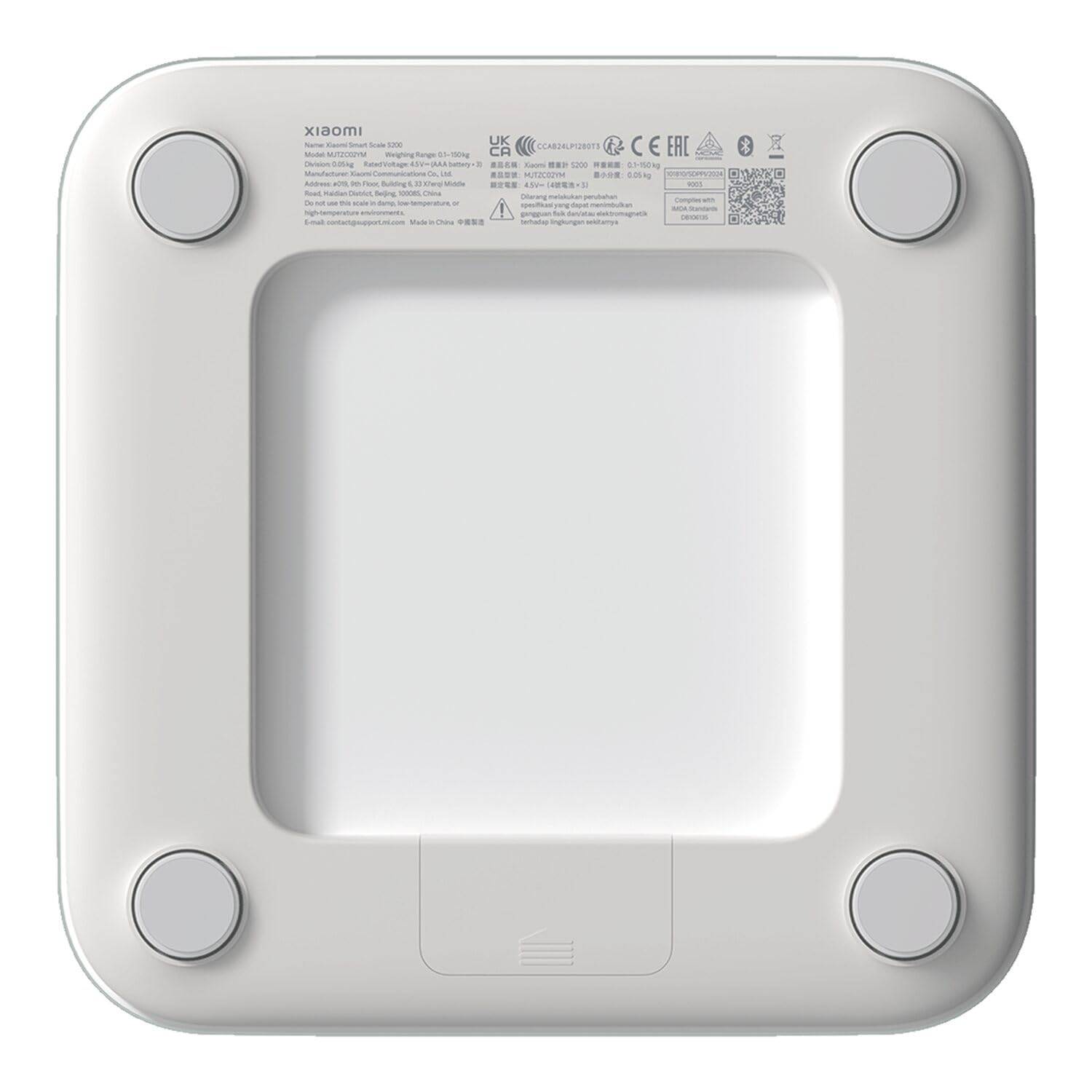 Balança de Casa de Banho Xiaomi Smart Scale S200 Até 150kg Precisão 0.05kg Branca - Imagem 9