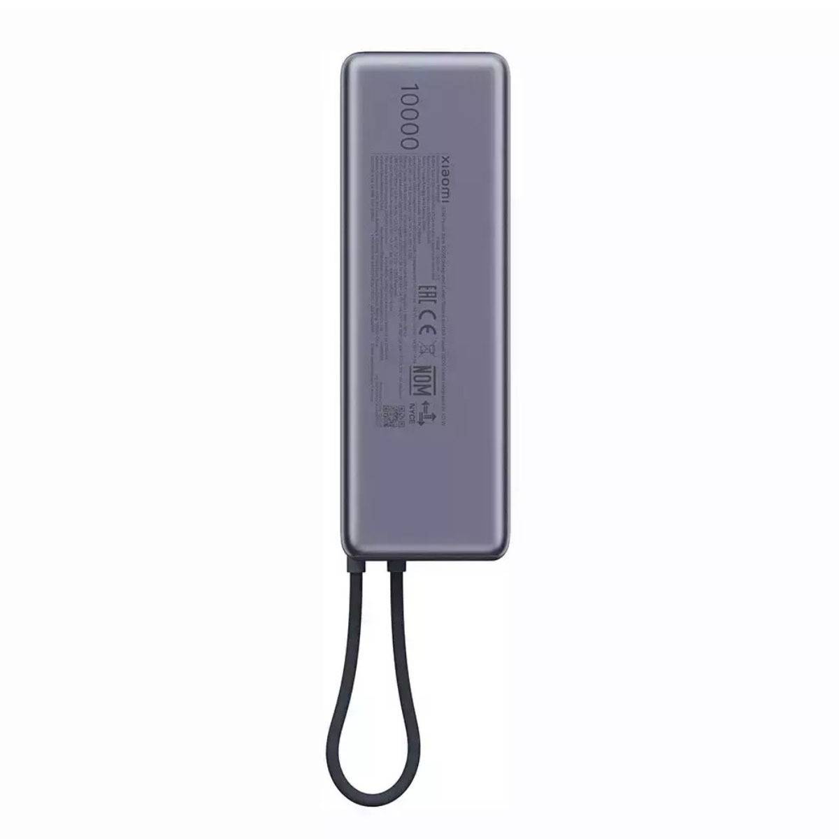 Powerbank 10000mAh Xiaomi Power Bank 10000 Integrated Cable/ 165W/ Cinzento - Imagem 5