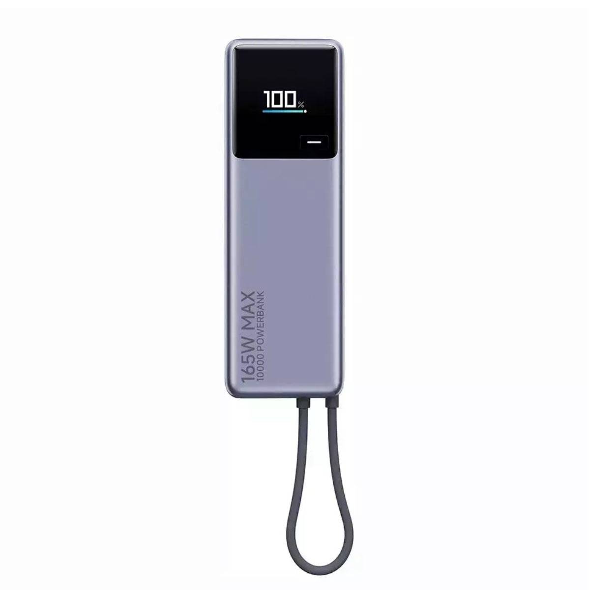 Powerbank 10000mAh Xiaomi Power Bank 10000 Integrated Cable/ 165W/ Cinzento