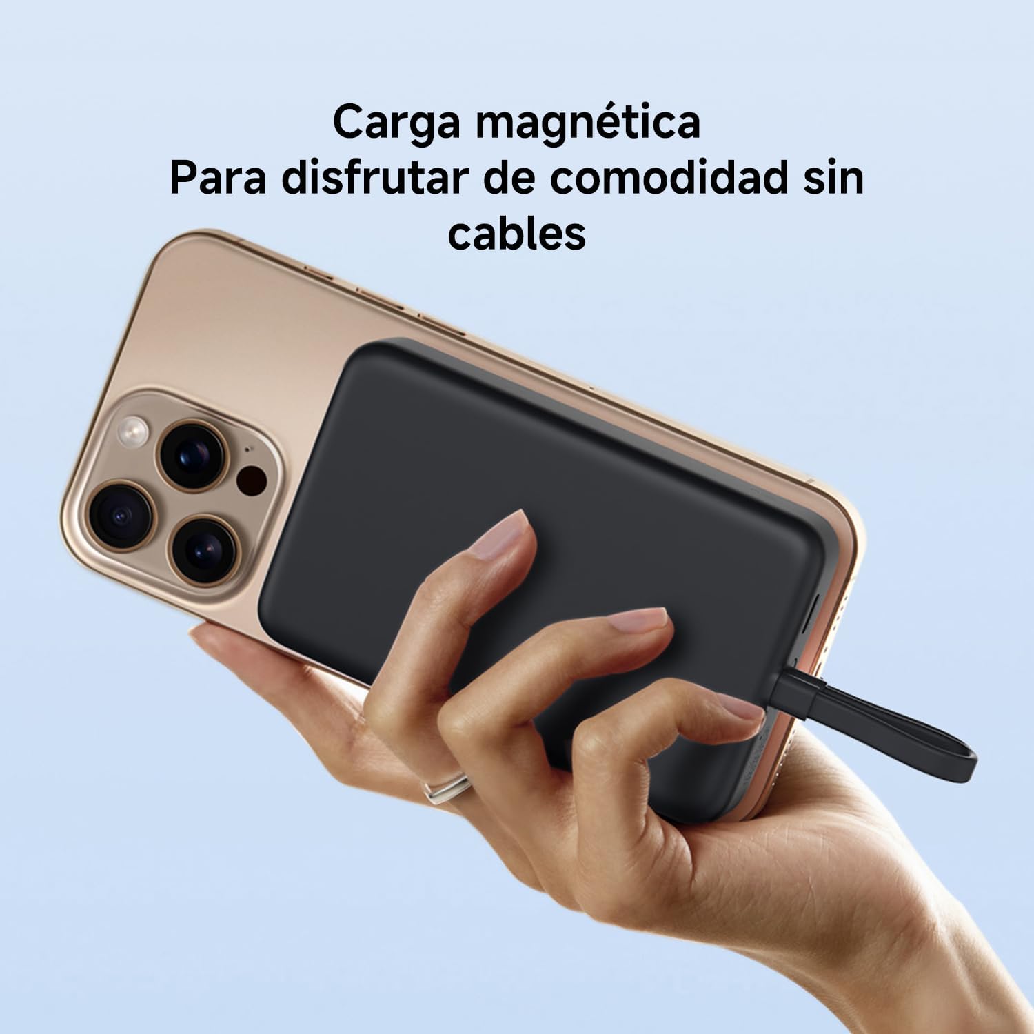 Powerbank Xiaomi 33W Magnetic Power Bank 10000mAh Cabo USB-C Integrado Wireless Magnético Branco - Imagem 4