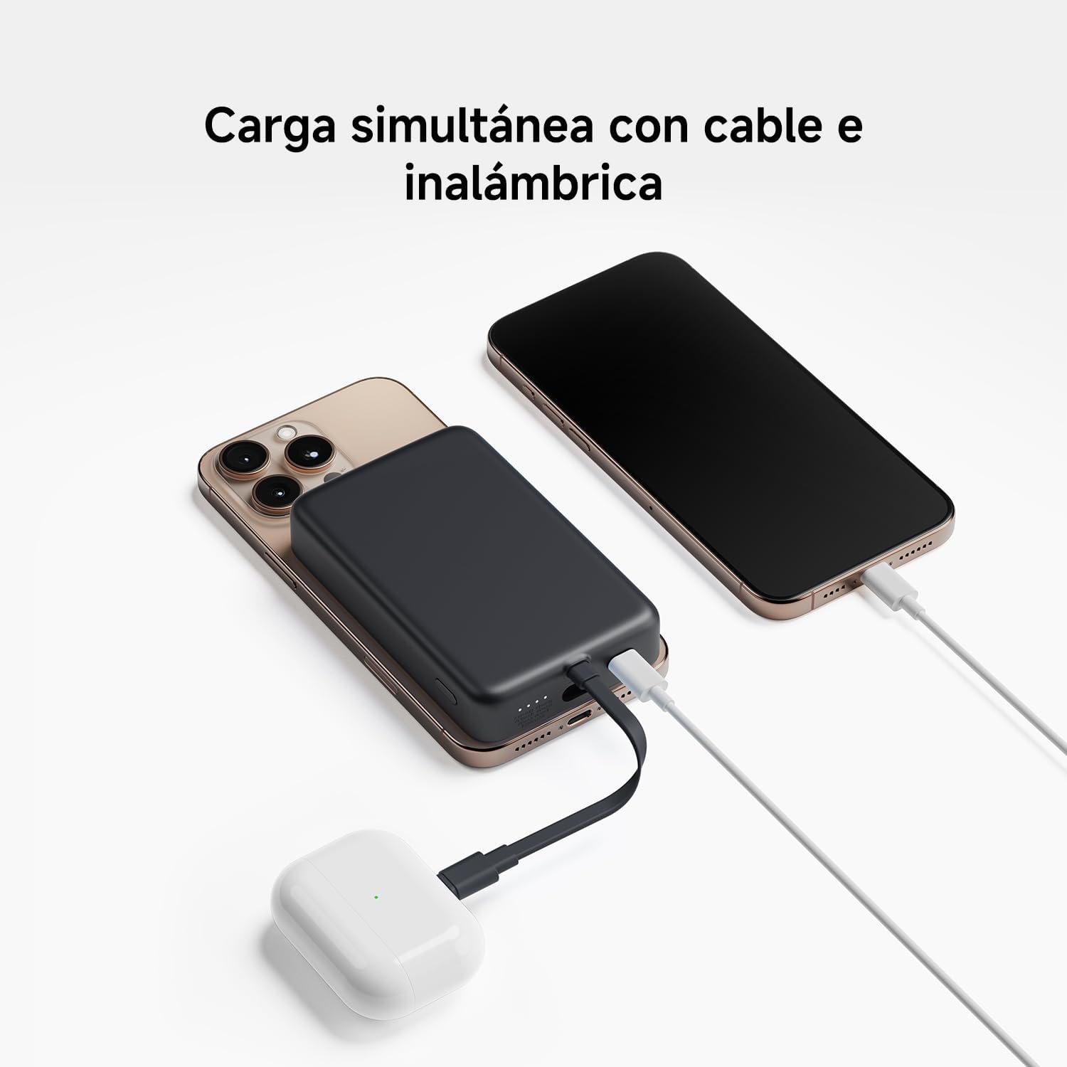 Powerbank Xiaomi 33W Magnetic Power Bank 10000mAh Cabo USB-C Integrado Wireless Magnético Branco - Imagem 9