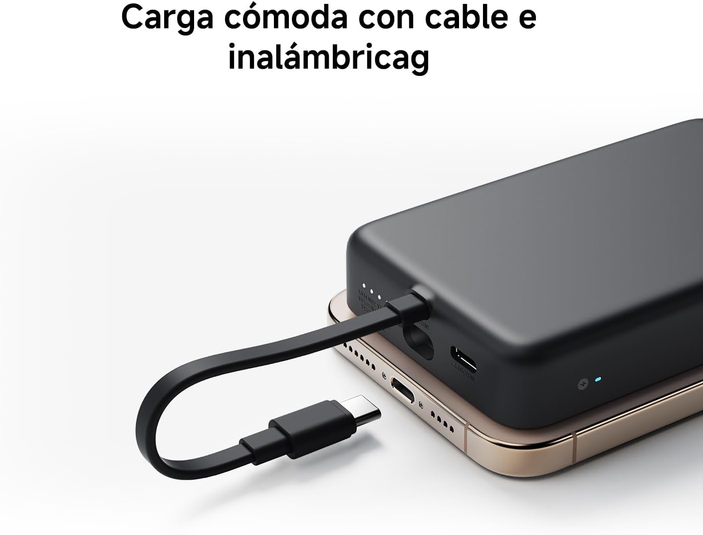 Powerbank Xiaomi 33W Magnetic Power Bank 10000mAh Cabo USB-C Integrado Wireless Magnético Branco - Imagem 8
