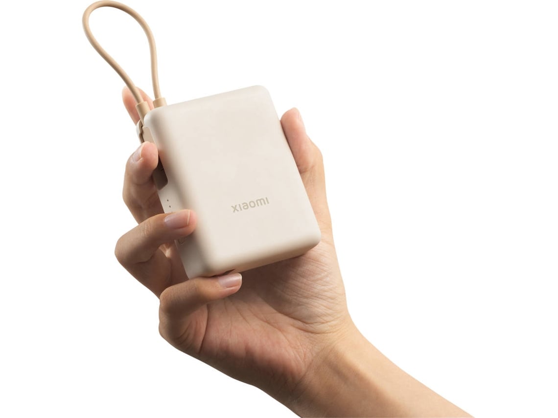 Powerbank 10000mAh Xiaomi 33W Power Bank Cabo Integrado/ 33W/ Bege - Imagem 6