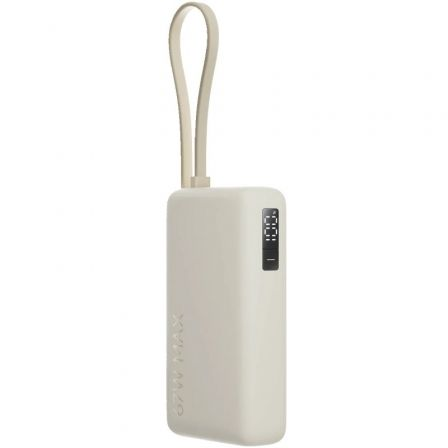 Powerbank 10000mAh Xiaomi 67W Power Bank Cabo Integrado/ 67W/ Bege/ Inclui Cabo USB Tipo-C - Imagem 3