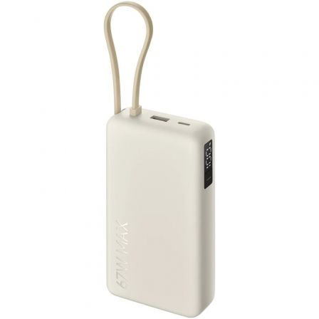 Powerbank 20000mAh Xiaomi 67W Power Bank com Cabo Integrado/ 67W/ Bege/ Inclui Cabo USB Tipo-C - Imagem 5