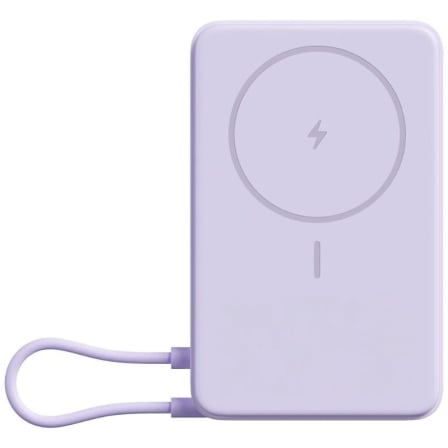 Powerbank Xiaomi Magnetic Power Bank 10000mAh Wireless 33W com Suporte Púrpura