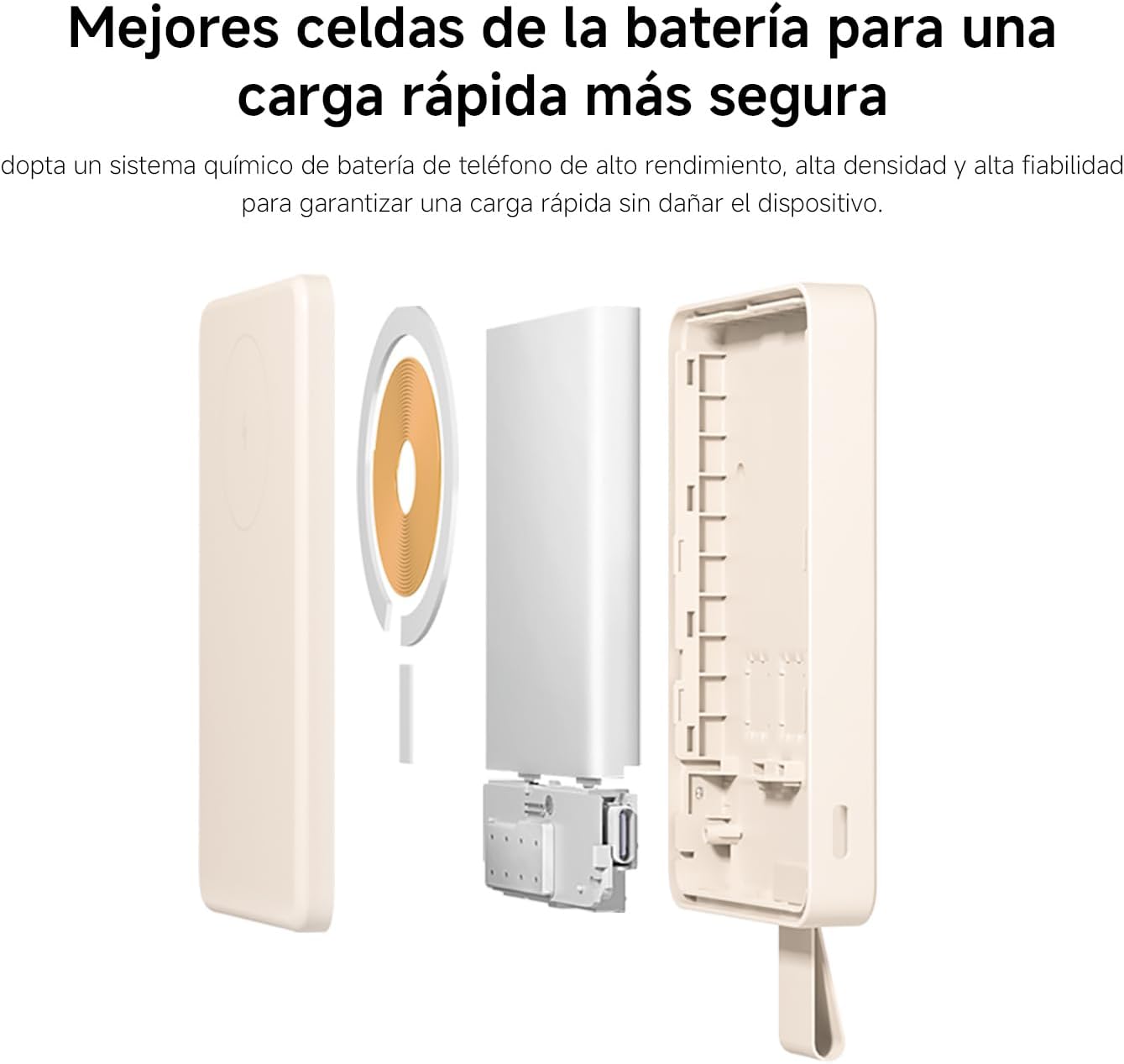 Powerbank 6000mAh Xiaomi Magnetic Power Bank 6000/ 15W/ Bege - Imagem 7