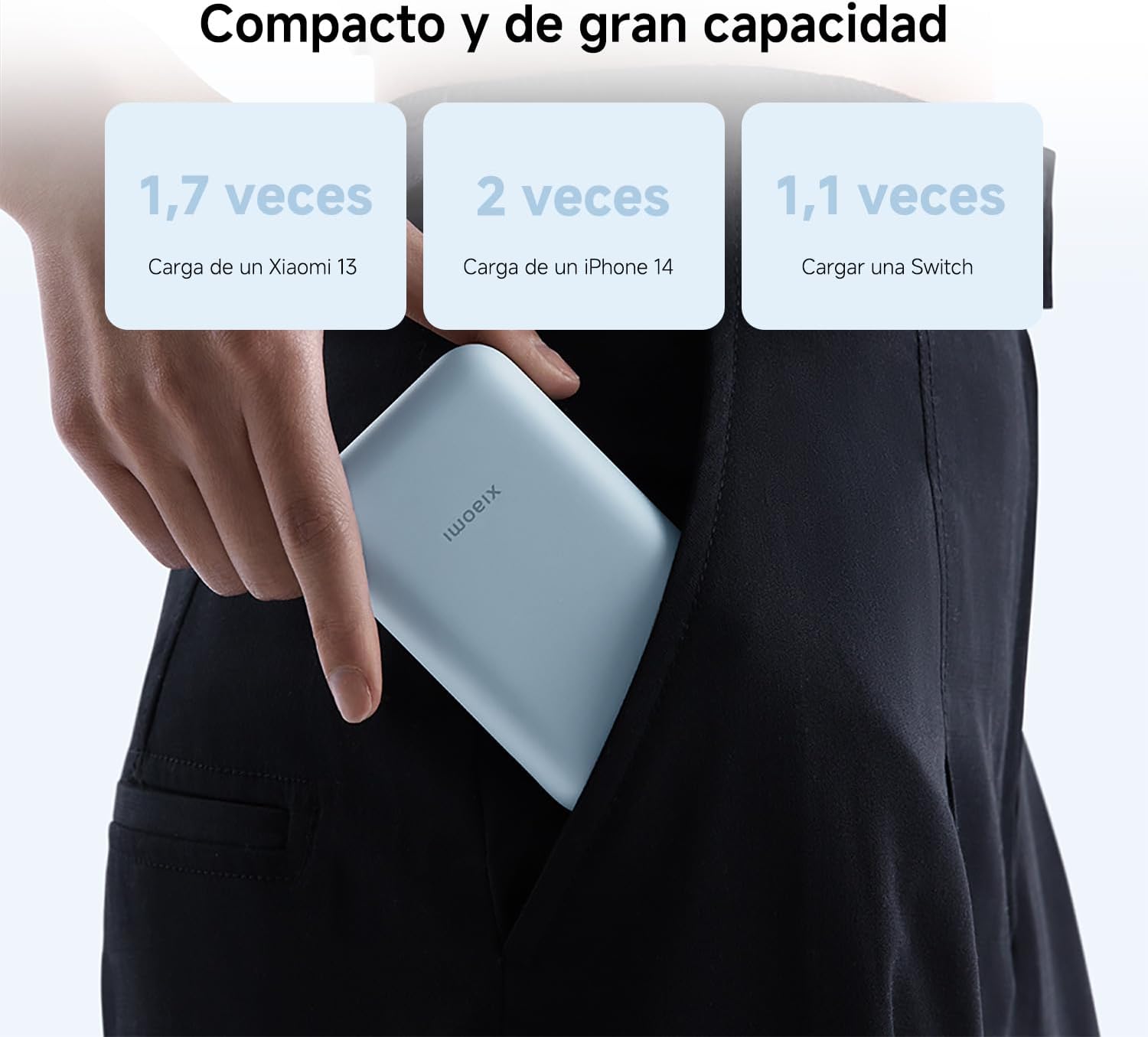 Powerbank 10000mAh Xiaomi Power Bank Cabo Integrado/ 22.5W/ Azul - Imagem 4