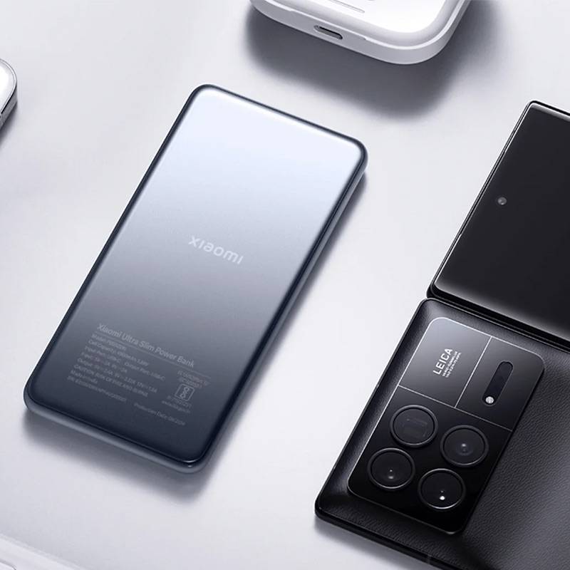 Powerbank Xiaomi Ultra Slim 5000mAh 20W USB-C Prateado - Imagem 4