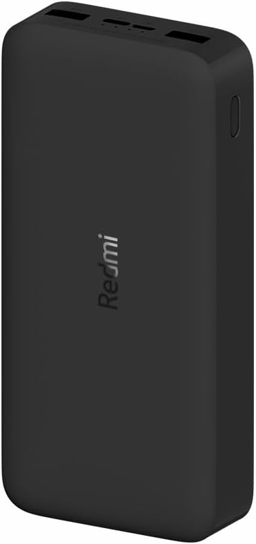 Powerbank Xiaomi Redmi Fast Charge 20000mAh 18W Dual USB-A USB-C Micro-USB Preto