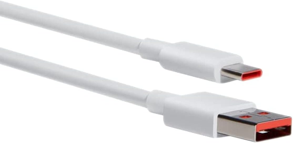 Cabo USB Xiaomi 6A Tipo-A para Tipo-C/ USB Macho - USB Tipo-C Macho/ 1m/ Branco