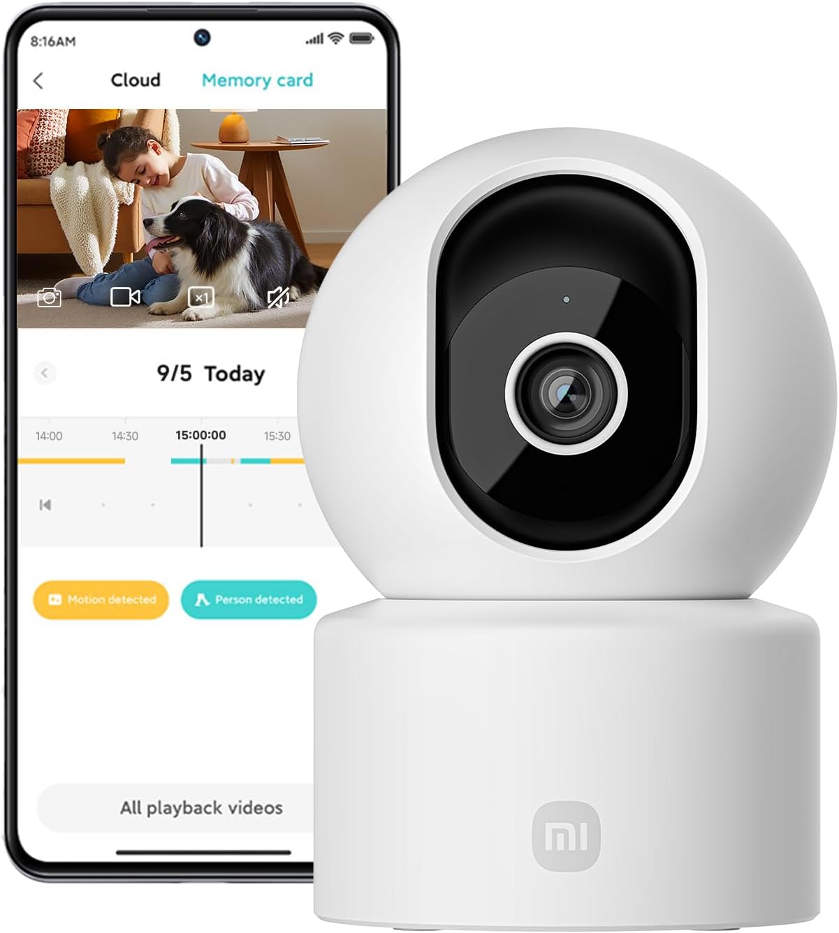 Câmara de Videovigilância Xiaomi Smart Camera C302/ Controlo através da APP