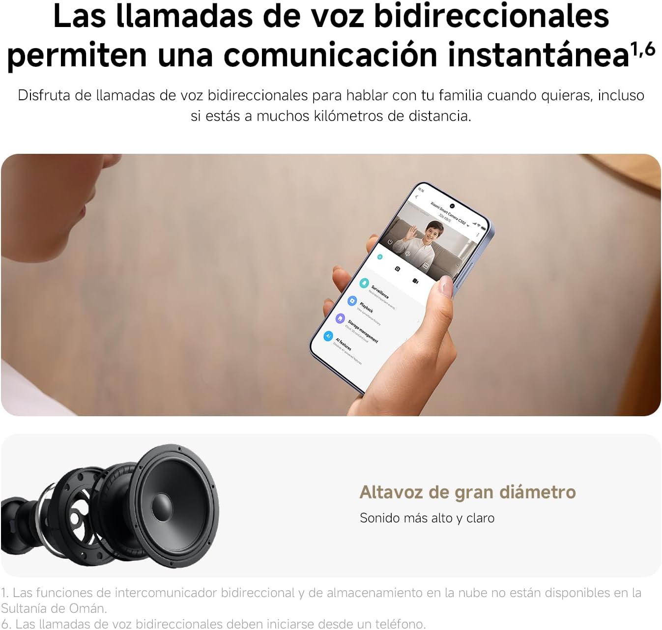 Câmara de Videovigilância Xiaomi Smart Camera C302/ Controlo através da APP - Imagem 7
