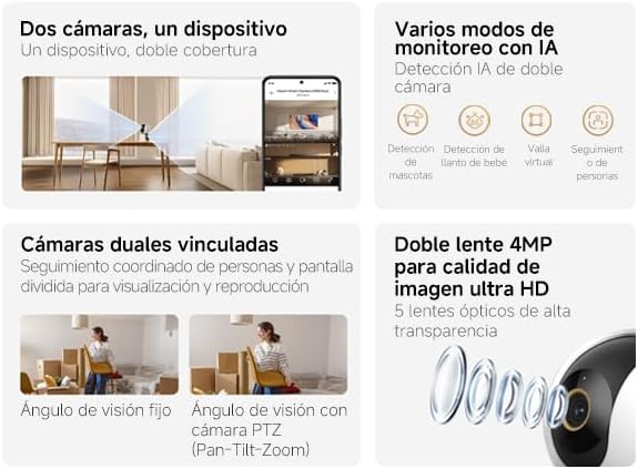 Câmara de Videovigilância Xiaomi Smart Camera C500 Dual/ Controlo via APP - Imagem 2