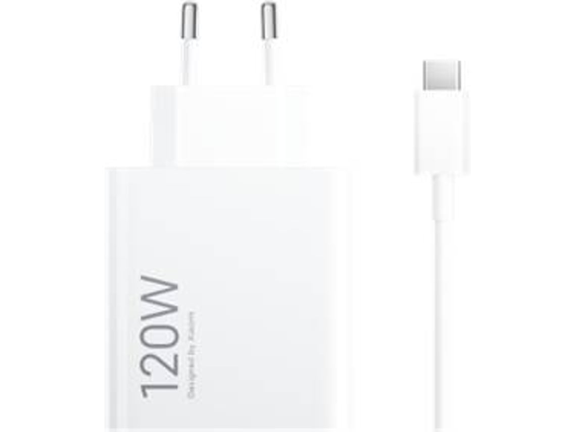 Carregador de Parede Xiaomi 120W HyperCharge Combo (Type-A)/ 1xUSB + Cabo USB Tipo-C/ 120W