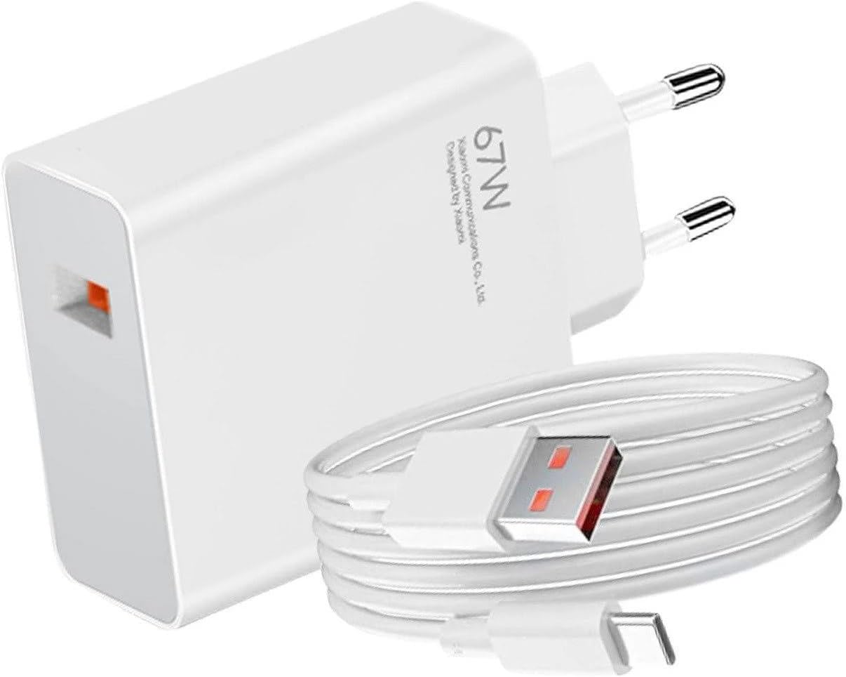 Carregador de Parede Xiaomi 67W HyperCharge Combo (Tipo-A)/ 1xUSB + Cabo USB Tipo-C/ 67W - Imagem 2