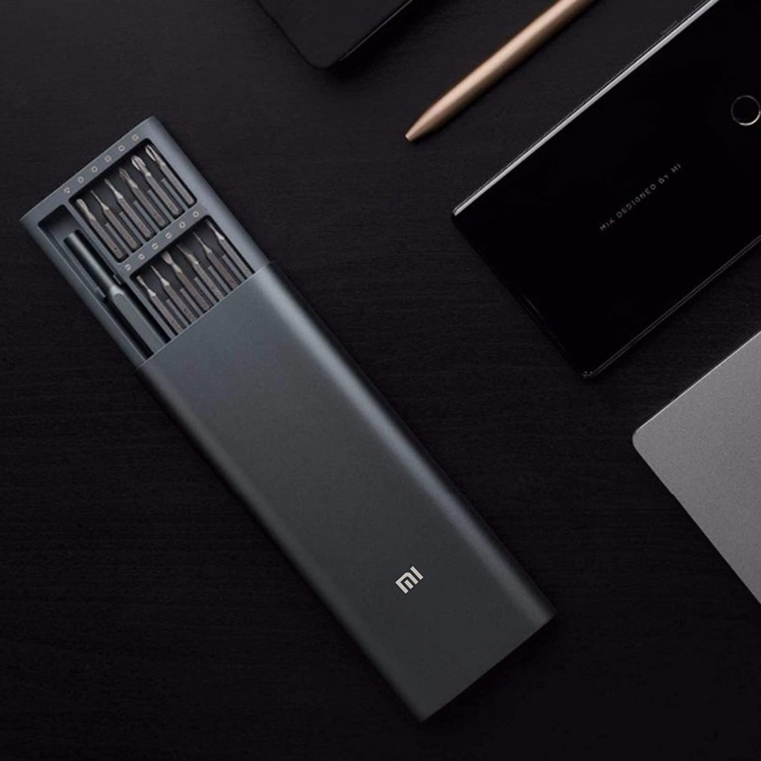 Kit de Chaves de Precisão Xiaomi Precision Screwdriver Kit 24 Pontas Estojo Magnético Alumínio Cinza Escuro - Imagem 7
