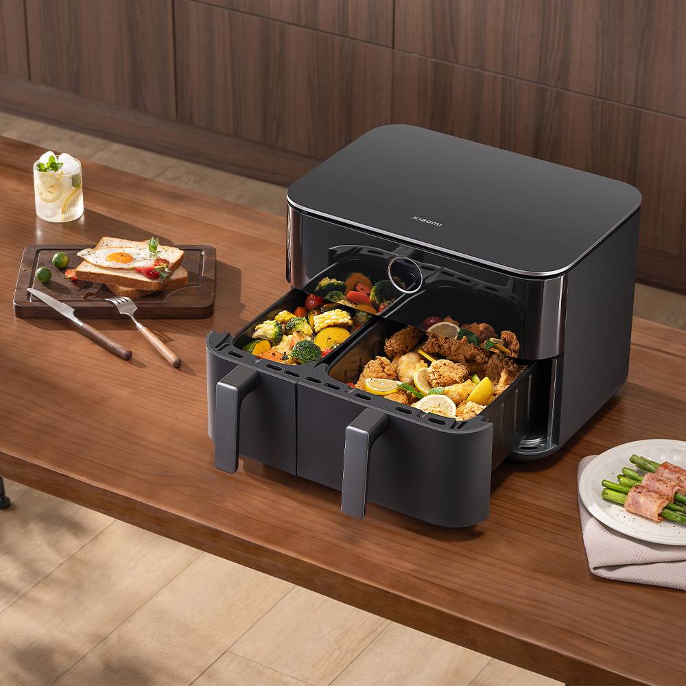Fritadeira Inteligente por Ar Airfryer / Sem Óleo Xiaomi Dual Zone Air Fryer 10L/ 2700W/ Capacidade 10L (6.5L + 3.5L) - Imagem 4