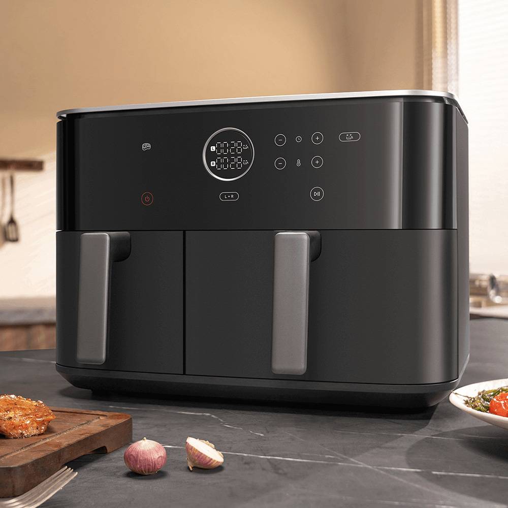 Fritadeira Inteligente por Ar Airfryer / Sem Óleo Xiaomi Dual Zone Air Fryer 10L/ 2700W/ Capacidade 10L (6.5L + 3.5L) - Imagem 3