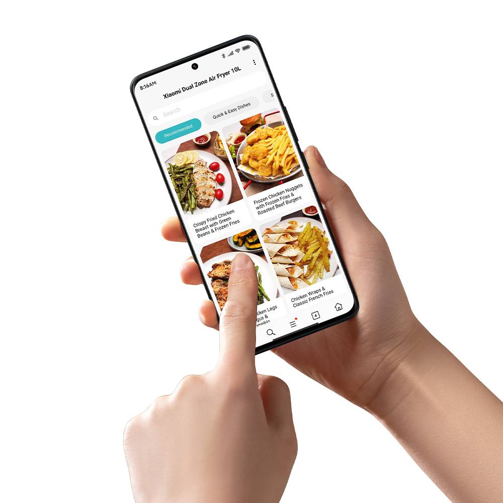 Fritadeira Inteligente por Ar Airfryer / Sem Óleo Xiaomi Dual Zone Air Fryer 10L/ 2700W/ Capacidade 10L (6.5L + 3.5L) - Imagem 7
