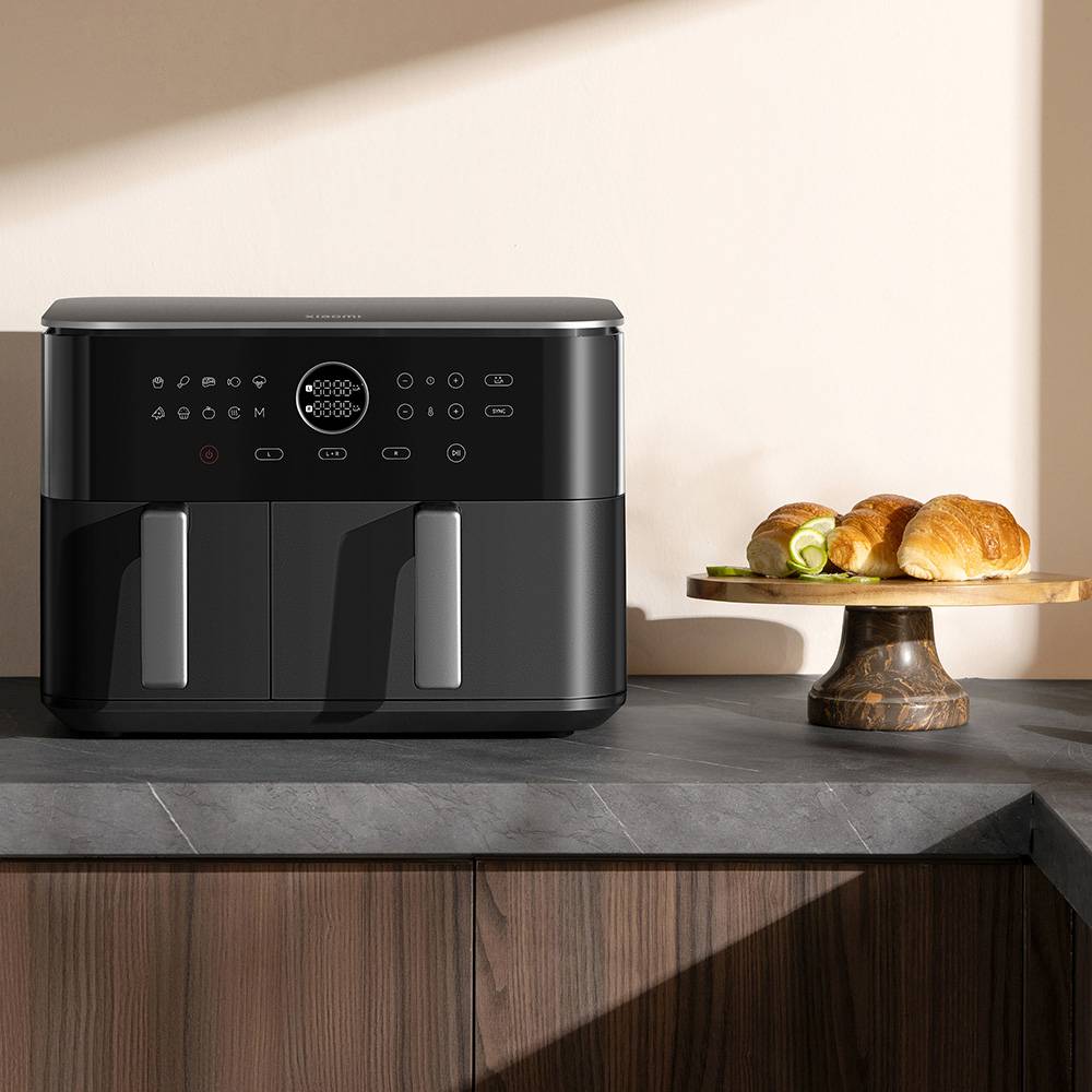 Fritadeira Inteligente por Ar Airfryer / Sem Óleo Xiaomi Dual Zone Air Fryer 10L/ 2700W/ Capacidade 10L (6.5L + 3.5L) - Imagem 2