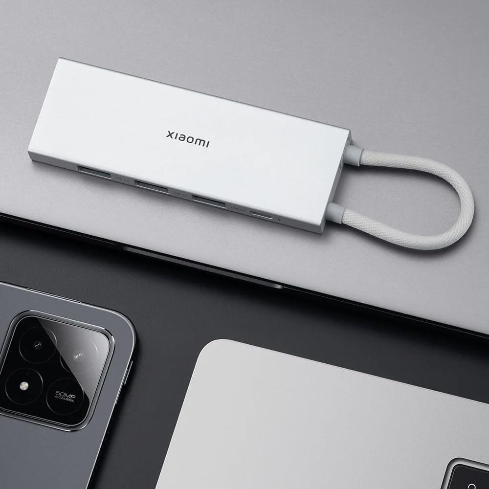 Docking USB 3.0 Tipo-C Xiaomi 5 em 1/ 3xUSB/ 1xUSB Tipo-C PD/ 1xHDMI/ Branco - Imagem 6