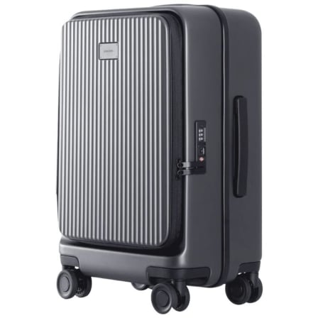 Mala de Viagem Xiaomi Front Opening Luggage 20" Compartimento 1:9 Rodas Omnidirecionais Preto Carbono