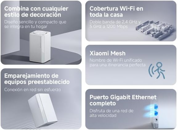Sistema Mesh Xiaomi System AC1200 1200Mbps/ 2.4GHz 5GHz - Imagem 2