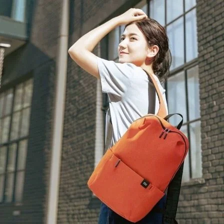 Mochila Xiaomi Mi Casual Daypack 10L Laranja Resistente a Salpicos - Imagem 5