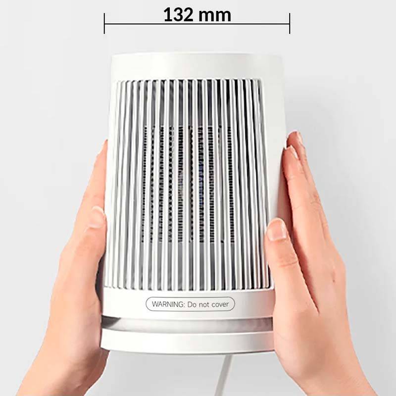 Aquecedor de Mesa Xiaomi Desktop Heater 600W Cerâmico PTC Oscilação 45° Branco - Imagem 5