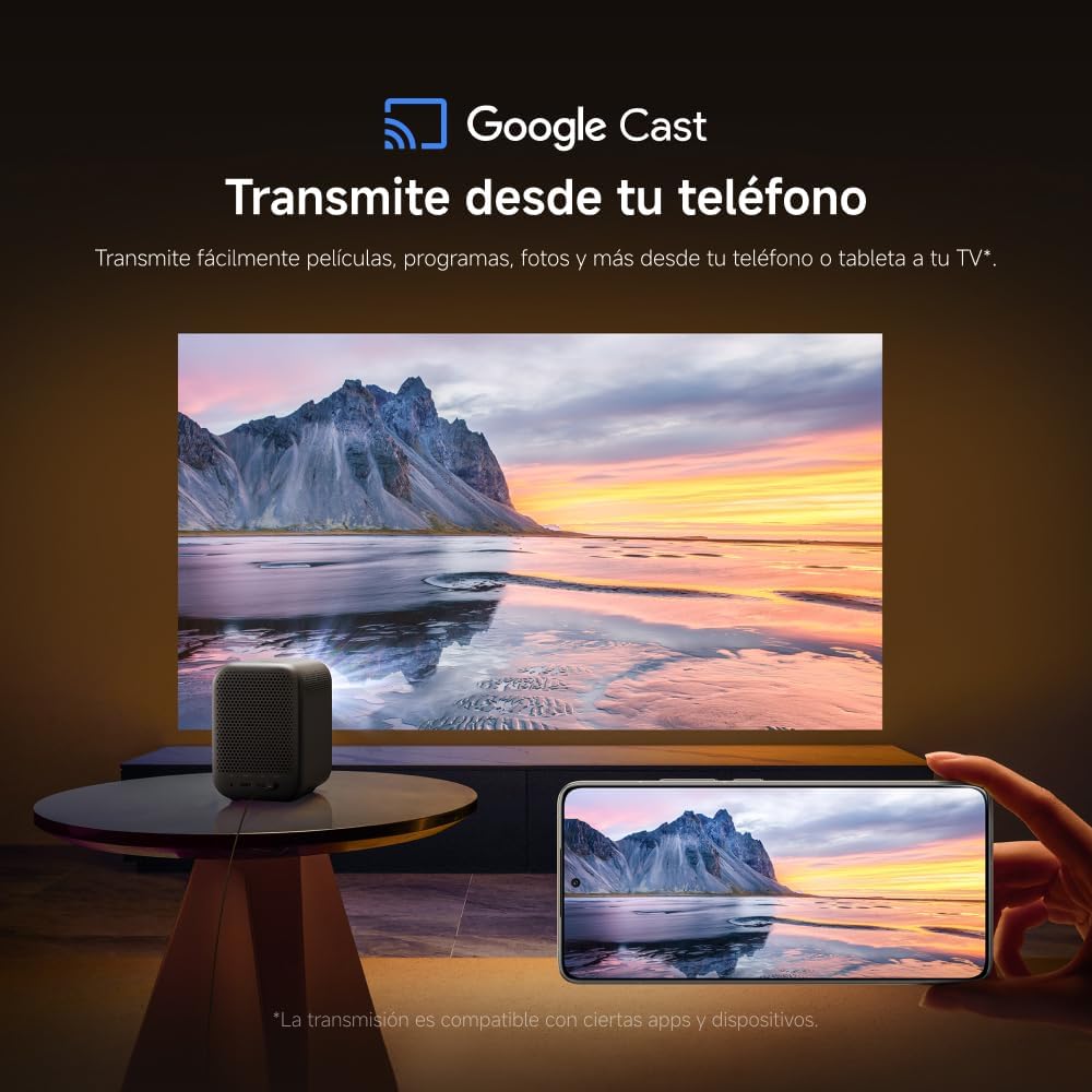 Projetor Xiaomi Smart Projector L1 200 Lúmenes Full HD WiFi Preto - Imagem 9