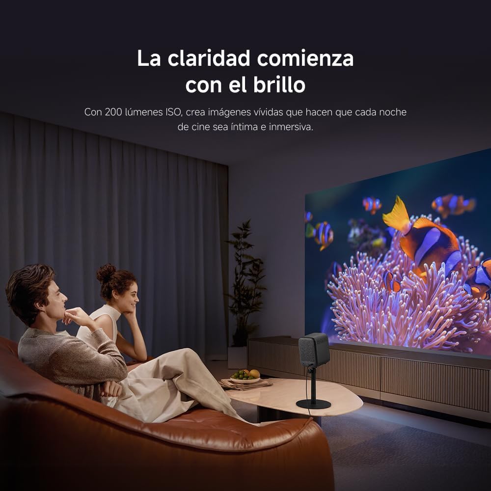 Projetor Xiaomi Smart Projector L1 200 Lúmenes Full HD WiFi Preto - Imagem 5